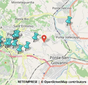 Mappa Via delle Cove, 06126 Perugia PG, Italia (2.88833)