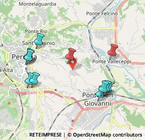 Mappa Via delle Cove, 06126 Perugia PG, Italia (2.245)