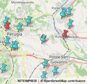 Mappa Via delle Cove, 06126 Perugia PG, Italia (2.90294)