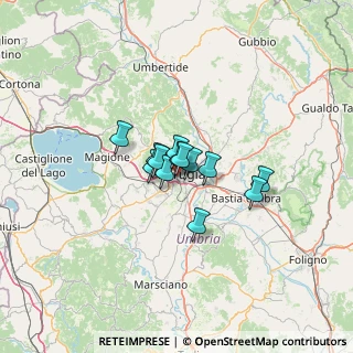 Mappa Via M. Angeloni, 06121 Perugia PG, Italia (6.94154)
