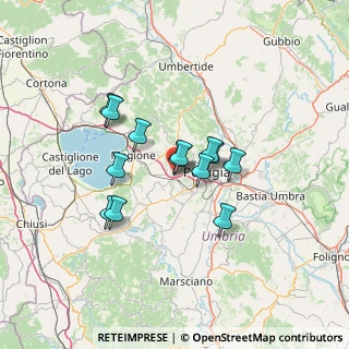 Mappa Via Guglielmo Marconi, 06073 Corciano PG, Italia (10.58538)
