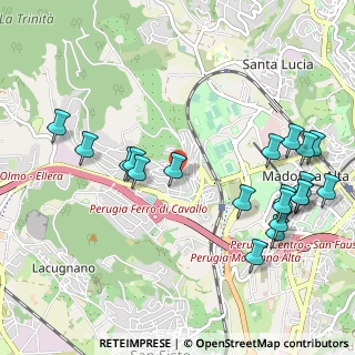 Mappa Via F. Gregorovius, 06127 Perugia PG, Italia (1.266)