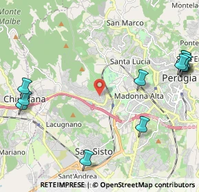 Mappa Via F. Gregorovius, 06127 Perugia PG, Italia (3.08333)