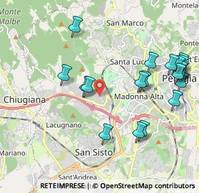Mappa Via F. Gregorovius, 06127 Perugia PG, Italia (2.457)