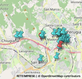 Mappa Via del Timone, 06100 Perugia PG, Italia (1.845)