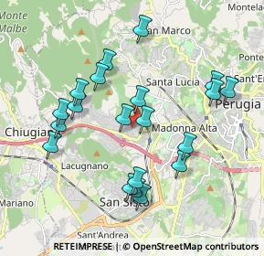 Mappa Via del Timone, 06100 Perugia PG, Italia (1.961)