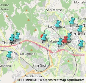 Mappa Via del Timone, 06100 Perugia PG, Italia (2.48583)