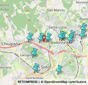Mappa Via del Timone, 06100 Perugia PG, Italia (2.0675)