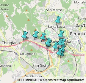 Mappa Via del Timone, 06100 Perugia PG, Italia (1.48929)