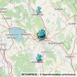 Mappa Via F. Gregorovius, 06127 Perugia PG, Italia (7.69)