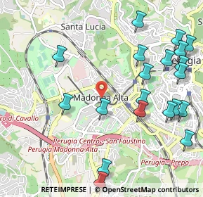Mappa Via del Fosso, 06128 Perugia PG, Italia (1.3415)