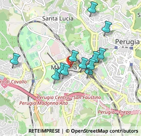 Mappa Via del Fosso, 06128 Perugia PG, Italia (0.74917)