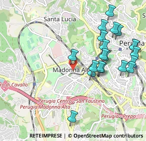 Mappa Via Magno Magnini, 06127 Perugia PG, Italia (1.147)