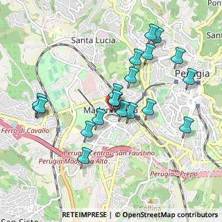 Mappa Via Magno Magnini, 06127 Perugia PG, Italia (0.9505)