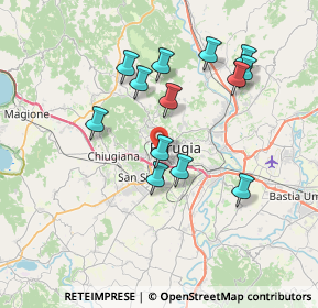 Mappa Via Magno Magnini, 06127 Perugia PG, Italia (7.05769)