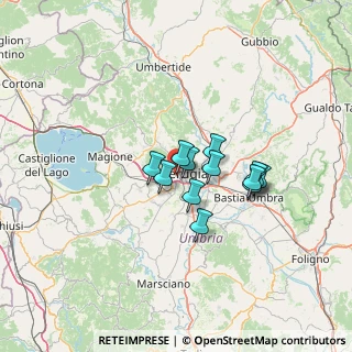 Mappa Via Magno Magnini, 06127 Perugia PG, Italia (9.2525)