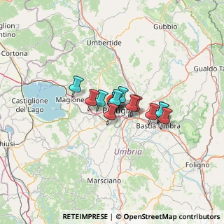 Mappa Via Magno Magnini, 06127 Perugia PG, Italia (7.54786)