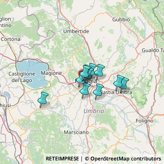 Mappa Via Magno Magnini, 06127 Perugia PG, Italia (7.86273)