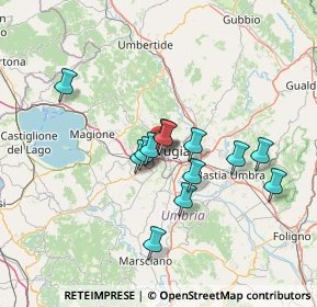 Mappa Via Magno Magnini, 06127 Perugia PG, Italia (11.65846)