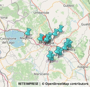 Mappa Via Magno Magnini, 06127 Perugia PG, Italia (10.07714)