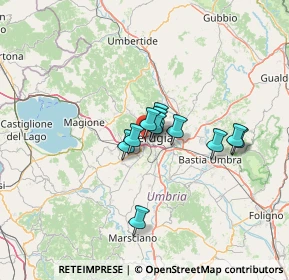 Mappa Via del Fosso, 06128 Perugia PG, Italia (9.11091)