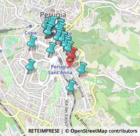 Mappa Corso Camillo Benso Cavour, 06121 Perugia PG, Italia (0.4325)