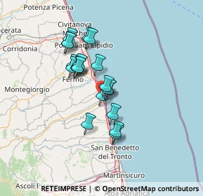 Mappa Via Aristotele, 63824 Marina di Altidona FM, Italia (10.989)