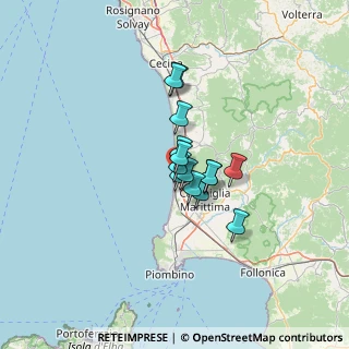Mappa Via della Pineta, 57027 San Vincenzo LI, Italia (7.84857)
