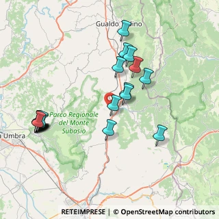 Mappa Via Francescana, 06025 Nocera Umbra PG, Italia (8.8935)