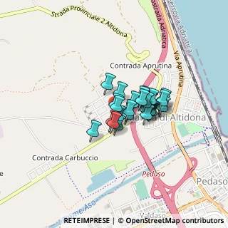 Mappa Via Giambattista Pergolesi, 63824 Marina di Altidona FM, Italia (0.24643)