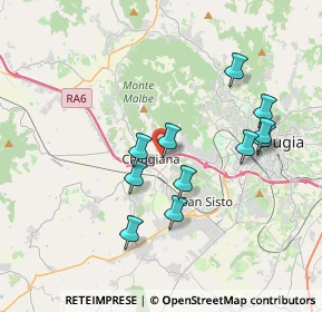 Mappa Via Quattro Giornate di Napoli, 06073 Ellera PG, Italia (3.56091)