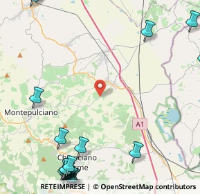 Mappa Via di Montenero, 53045 Montepulciano SI, Italia (7.3195)