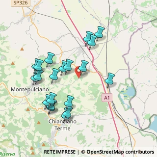 Mappa Via di Montenero, 53045 Montepulciano SI, Italia (4.061)