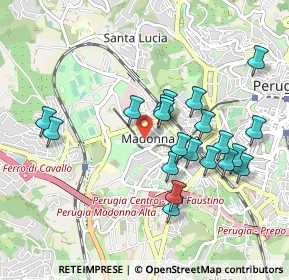 Mappa Via Guerriero Guerra, 06128 Perugia PG, Italia (0.945)