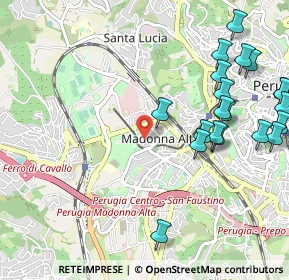 Mappa Via Guerriero Guerra, 06128 Perugia PG, Italia (1.349)