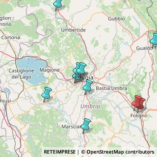 Mappa Via Guerriero Guerra, 06127 Perugia PG, Italia (17.21909)