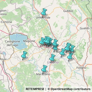 Mappa Via Guerriero Guerra, 06127 Perugia PG, Italia (11.95438)