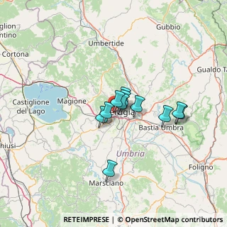 Mappa Via Guerriero Guerra, 06127 Perugia PG, Italia (9.23091)
