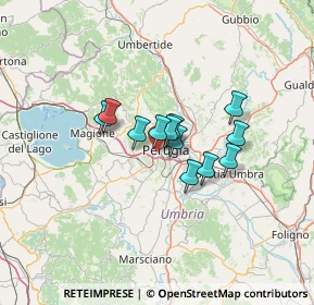 Mappa Via Guerriero Guerra, 06127 Perugia PG, Italia (8.69583)