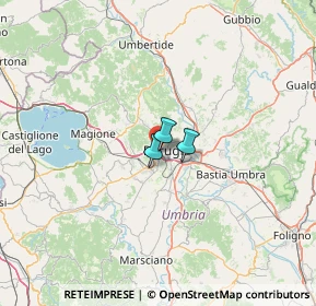 Mappa Via Guerriero Guerra, 06128 Perugia PG, Italia (61.67636)