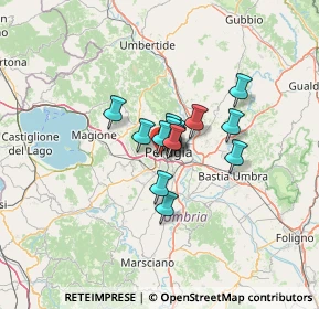 Mappa Via Guerriero Guerra, 06127 Perugia PG, Italia (6.98533)