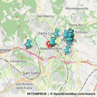 Mappa Via Guerriero Guerra, 06128 Perugia PG, Italia (1.7)