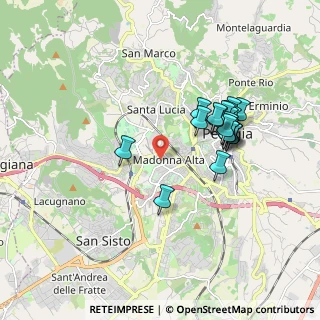 Mappa Via Guerriero Guerra, 06128 Perugia PG, Italia (1.722)