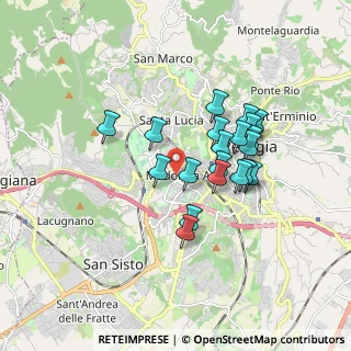 Mappa Via Guerriero Guerra, 06127 Perugia PG, Italia (1.4805)