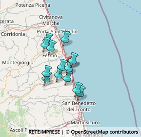 Mappa Via Gaetano Donizetti, 63824 Altidona FM, Italia (10.34692)