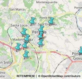 Mappa Viale Roma, 06121 Perugia PG, Italia (1.78909)
