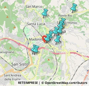 Mappa Via Bellocchio, 06128 Perugia PG, Italia (1.53667)