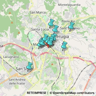 Mappa Via Bellocchio, 06128 Perugia PG, Italia (1.02143)