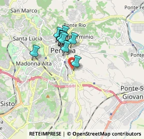 Mappa Borgo XX Giugno, 06121 Perugia PG, Italia (1.39)