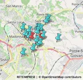 Mappa Borgo XX Giugno, 06121 Perugia PG, Italia (1.222)